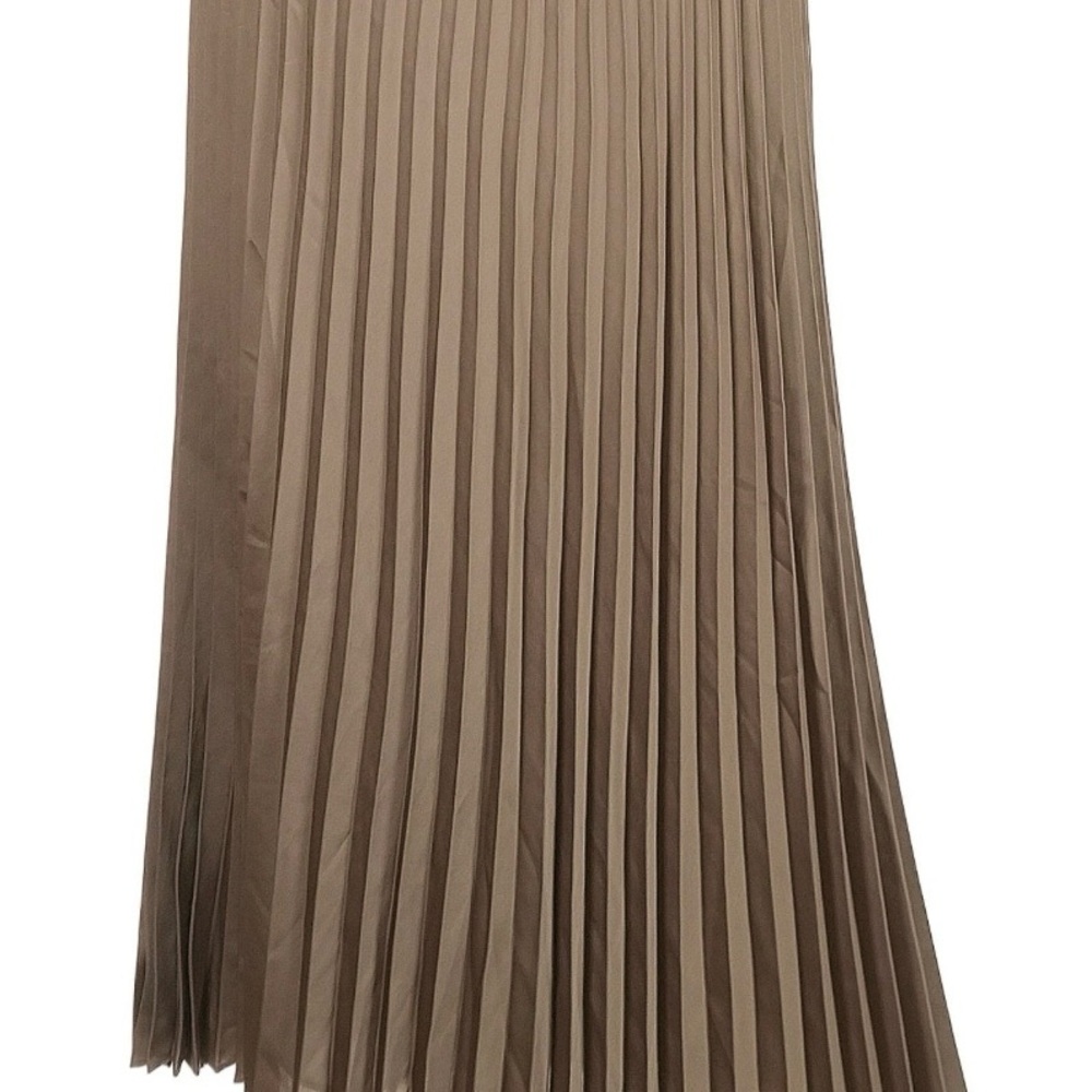 J crew NEW Gwyneth pleated slip skirt camel size Small $128 Lagenlook midi - Picture 3 of 3